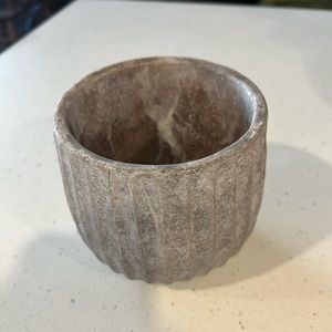 Ribbed Cement Planter